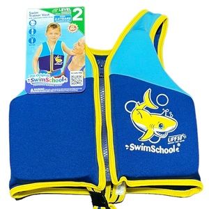 SwimSchool Swim Trainer Vest Blue Level 2 Life Jacket 2-4 Years